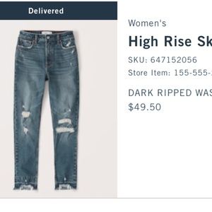 Abercrombie Skinny Jeans